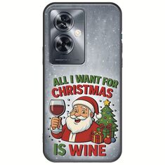 All I Want For Christmas Is - Wine OnePlus Nord N30 SE 5G Black TPU (Μαύρη Σιλικόνη)