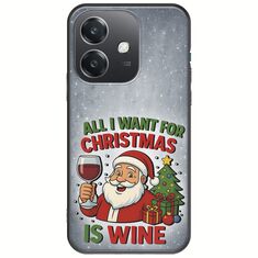 All I Want For Christmas Is - Wine Oppo A60 5G Black TPU (Μαύρη Σιλικόνη)