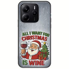 All I Want For Christmas Is - Wine Xiaomi Redmi Note 14 5G Black TPU (Μαύρη Σιλικόνη)