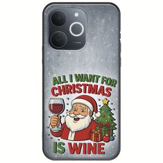 All I Want For Christmas Is - Wine Realme Note 70T Black TPU (Μαύρη Σιλικόνη)