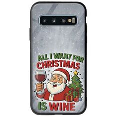 All I Want For Christmas Is - Wine Samsung Galaxy S10 Groove TPU (Tempered Glass και TPU)