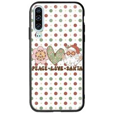 Peace Love Santa Huawei P30 Groove TPU (Tempered Glass και TPU)