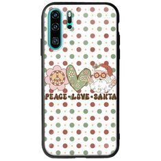 Peace Love Santa Huawei P30 Pro Groove TPU (Tempered Glass και TPU)