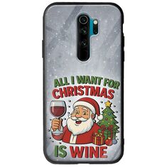 All I Want For Christmas Is - Wine Xiaomi Redmi Note 8 Pro Groove TPU (Tempered Glass και TPU)
