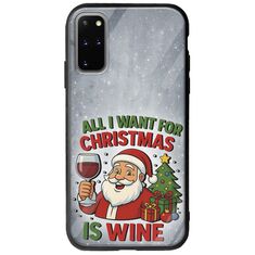 All I Want For Christmas Is - Wine Samsung Galaxy S20 Plus Groove TPU (Tempered Glass και TPU)