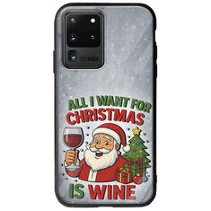 All I Want For Christmas Is - Wine Samsung Galaxy S20 Ultra Groove TPU (Tempered Glass και TPU)