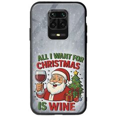 All I Want For Christmas Is - Wine Xiaomi Redmi Note 9S / 9 Pro / 9 Pro Max Groove TPU (Tempered Glass και TPU)