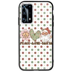Peace Love Santa Huawei P40 Groove TPU (Tempered Glass και TPU)