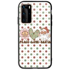 Peace Love Santa Huawei P40 Pro Groove TPU (Tempered Glass και TPU)