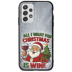 All I Want For Christmas Is - Wine Samsung Galaxy A32 5G Groove TPU (Tempered Glass και TPU)