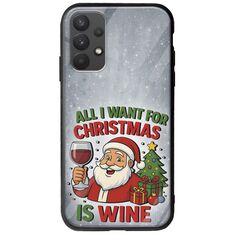 All I Want For Christmas Is - Wine Samsung Galaxy A32 4G Groove TPU (Tempered Glass και TPU)