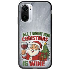 All I Want For Christmas Is - Wine Xiaomi Poco F3 Groove TPU (Tempered Glass και TPU)