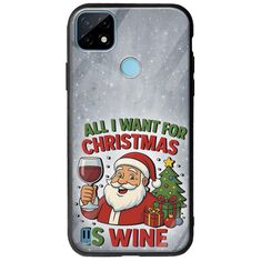 All I Want For Christmas Is - Wine Realme C21Y / Realme C25Y Groove TPU (Tempered Glass και TPU)