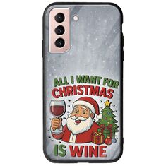 All I Want For Christmas Is - Wine Samsung Galaxy S22 Groove TPU (Tempered Glass και TPU)