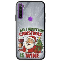 All I Want For Christmas Is - Wine Xiaomi Redmi Note 8 2021 Groove TPU (Tempered Glass και TPU)
