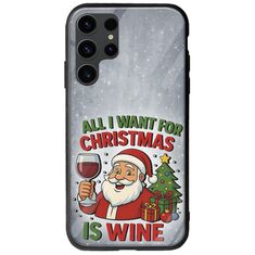 All I Want For Christmas Is - Wine Samsung Galaxy S23 Ultra 5G Groove TPU (Tempered Glass και TPU)