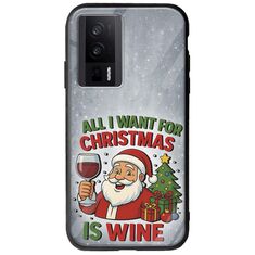 All I Want For Christmas Is - Wine Xiaomi Poco F5 Pro 5G Groove TPU (Tempered Glass και TPU)