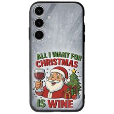 All I Want For Christmas Is - Wine Samsung Galaxy S24 5G Groove TPU (Tempered Glass και TPU)