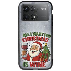 All I Want For Christmas Is - Wine Xiaomi Poco F6 Pro 5G Groove TPU (Tempered Glass και TPU)