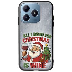 All I Want For Christmas Is - Wine Realme C63 Groove TPU (Tempered Glass και TPU)