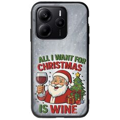 All I Want For Christmas Is - Wine Xiaomi Redmi Note 14 5G Groove TPU (Tempered Glass και TPU)