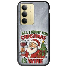 All I Want For Christmas Is - Wine Realme C75 4G Groove TPU (Tempered Glass και TPU)