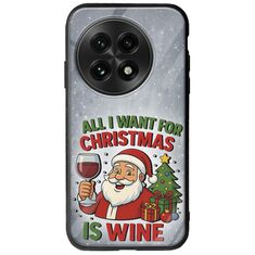 All I Want For Christmas Is - Wine OnePlus 13 5G Groove TPU (Tempered Glass και TPU)