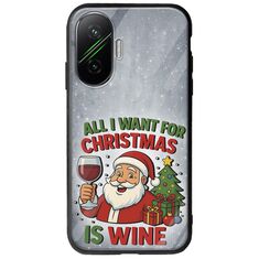 All I Want For Christmas Is - Wine Xiaomi Poco F7 5G Groove TPU (Tempered Glass και TPU)