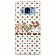 Peace Love Santa Samsung Galaxy S8 Plus Flexible TPU (Διάφανη Σιλικόνη)
