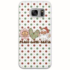 Peace Love Santa Samsung Galaxy S7 Flexible TPU (Διάφανη Σιλικόνη)