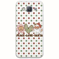 Peace Love Santa Samsung Galaxy A3(2015) Flexible TPU (Διάφανη Σιλικόνη)