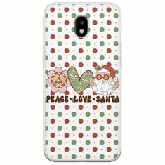 Peace Love Santa Samsung Galaxy J5(2017) Flexible TPU (Διάφανη Σιλικόνη)