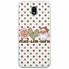 Peace Love Santa Samsung Galaxy J7(2017) Flexible TPU (Διάφανη Σιλικόνη)