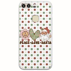 Peace Love Santa Huawei P9 Flexible TPU (Διάφανη Σιλικόνη)
