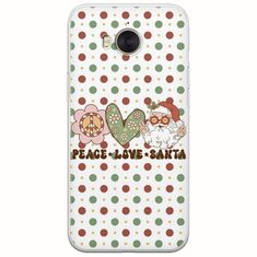 Peace Love Santa Huawei Y6 2017 Flexible TPU (Διάφανη Σιλικόνη)
