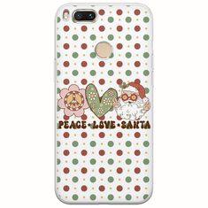 Peace Love Santa Xiaomi Mi A1 / Mi 5X Flexible TPU (Διάφανη Σιλικόνη)