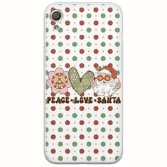 Peace Love Santa Sony Xperia XA Flexible TPU (Διάφανη Σιλικόνη)