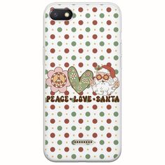 Peace Love Santa Xiaomi Redmi 6A Flexible TPU (Διάφανη Σιλικόνη)