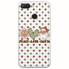 Peace Love Santa Xiaomi Mi 8 Lite Flexible TPU (Διάφανη Σιλικόνη)