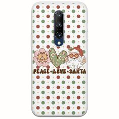 Peace Love Santa OnePlus 7 Pro Flexible TPU (Διάφανη Σιλικόνη)