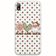 Peace Love Santa Huawei Y5 2019 Flexible TPU (Διάφανη Σιλικόνη)