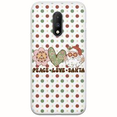 Peace Love Santa OnePlus 7 Flexible TPU (Διάφανη Σιλικόνη)