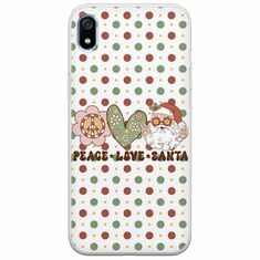 Peace Love Santa Xiaomi Redmi 7A Flexible TPU (Διάφανη Σιλικόνη)