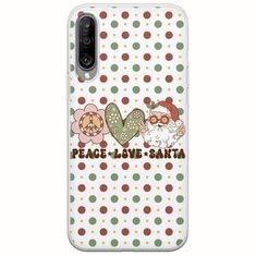 Peace Love Santa Xiaomi Mi A3 Flexible TPU (Διάφανη Σιλικόνη)