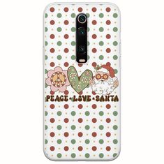 Peace Love Santa Xiaomi Mi 9T / Xiaomi Mi 9T Pro Flexible TPU (Διάφανη Σιλικόνη)