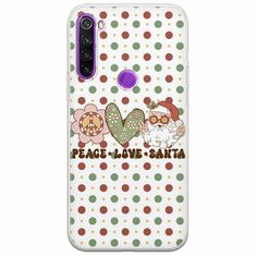 Peace Love Santa Xiaomi Redmi Note 8 Flexible TPU (Διάφανη Σιλικόνη)
