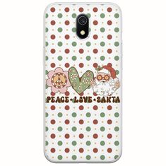 Peace Love Santa Xiaomi Redmi 8A Flexible TPU (Διάφανη Σιλικόνη)
