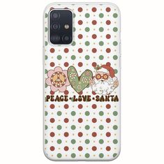 Peace Love Santa Samsung Galaxy A51 Flexible TPU (Διάφανη Σιλικόνη)