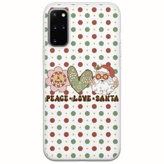 Peace Love Santa Samsung Galaxy S20 Plus Flexible TPU (Διάφανη Σιλικόνη)