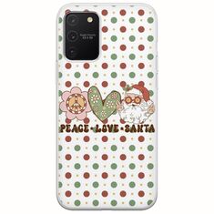 Peace Love Santa Samsung Galaxy S10 Lite Flexible TPU (Διάφανη Σιλικόνη)